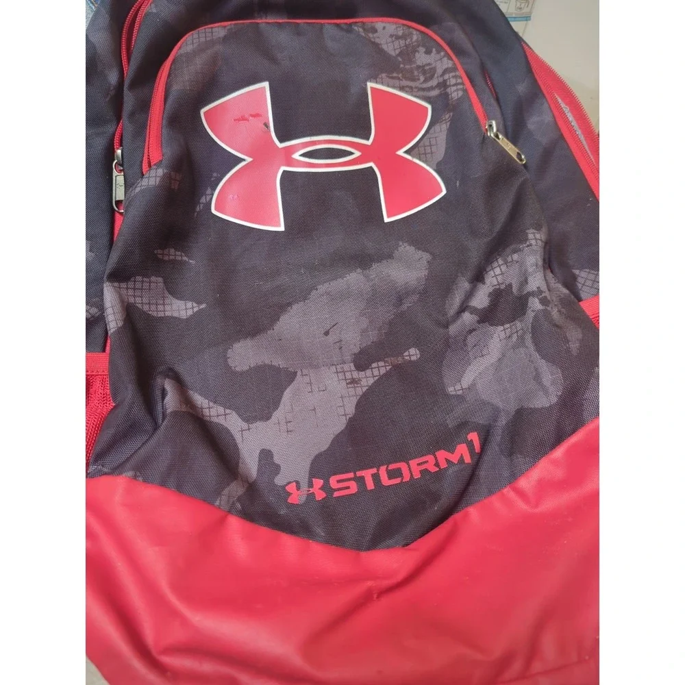 Under Armour Backpack With Laptop Slot Red‎ Black